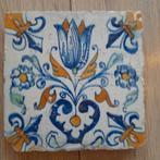 Tulptegel 4 antieke tegel 17e eeuw, Antiek en Kunst, Ophalen of Verzenden