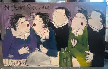 Schilderij Borrel & a Bite - 160x100cm beschikbaar voor biedingen