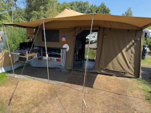 Vouwwagen traildog (3dog), Caravans en Kamperen, Vouwwagens, 3DOG, tot en met 2, Groen, Ophalen