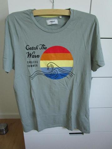 Produkt maat L - groen shirt met vrolijke print beschikbaar voor biedingen