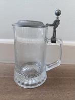 Antieke vintage glazen bierpul, Antiek en Kunst, Ophalen of Verzenden