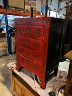 Oosterse ladekast - 57x38x85H, 1025xe, Zo goed als nieuw, 3 of 4 laden, Minder dan 100 cm