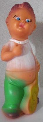 Rubbetoys/ Ledraplastic  Jongen Made In Italy Met Gitaar, Ophalen of Verzenden