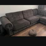 Antraciet fijne Nette hoekbank, Huis en Inrichting, Ophalen, Gebruikt
