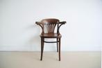 bruine houten bistro stoel, Ophalen, Gebruikt, Bruin, Vintage