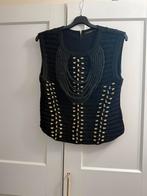 Balmain X H&M, Kleding | Dames, Tops, Zwart, Maat 42/44 (L), Ophalen of Verzenden, Zo goed als nieuw