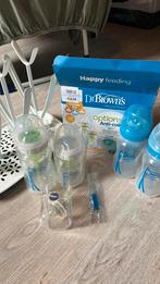 Dr. Brown’s nieuw flessen met Philips Avent droogrek, Kinderen en Baby's, Babyvoeding en Toebehoren, Ophalen of Verzenden, Zo goed als nieuw