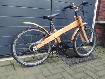Unieke houten fiets, handgemaakt! beschikbaar voor biedingen