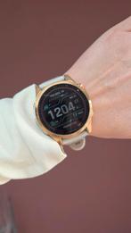 Garmin Fenix 7S Sapphire Solar gold 43 mm, Sieraden, Tassen en Uiterlijk, Smartwatches, Wit, Garmin, Ophalen of Verzenden, Zo goed als nieuw