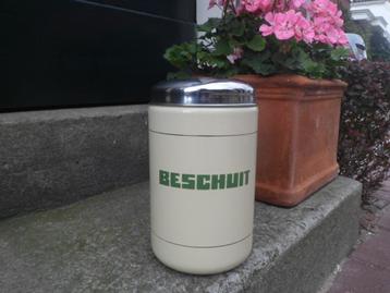 Emaillen BESCHUITBLIK BESCHUITBUS beschuit bus 20,5 cm. hoog beschikbaar voor biedingen