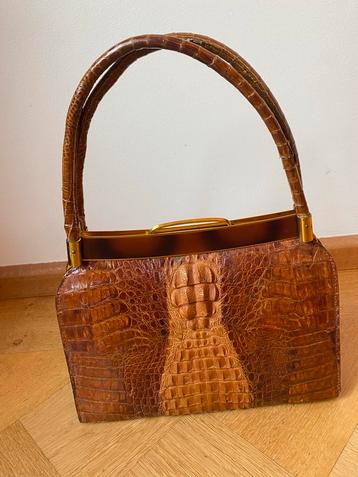 Vintage Krokodillenleren Handtas beschikbaar voor biedingen