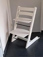 Stokke Tripp Trapp kinderstoel NIEUW MODEL in wit, Ophalen, Zo goed als nieuw, Meegroeistoel, Aanschuifbaar