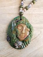 krachtige geknoppte ketting, Sieraden, Tassen en Uiterlijk, Kettingen, Verzenden, Nieuw, Blauw, Steen of Mineraal