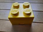 Lego opbergbox brick 4 geel uit 1985, Ophalen of Verzenden