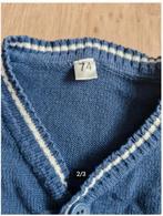 Blauw vest met witte streep Maat 74 hh, Kinderen en Baby's, Babykleding | Maat 74, Zeeman, Truitje of Vestje, Onbekend, Ophalen of Verzenden