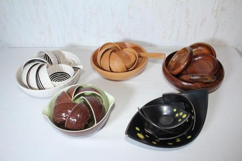 5 nette pinda setjes foto 2 zwart met geel 20 cm lang kleine, Antiek en Kunst, Antiek | Woonaccessoires, Ophalen