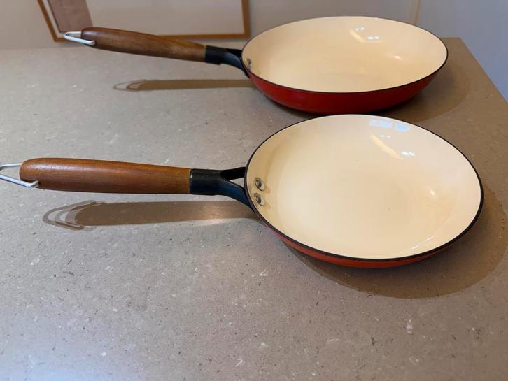 Gietijzeren l'Epicure pannen - Zo goed als nieuw!, Huis en Inrichting, Keuken | Keukenbenodigdheden, Zo goed als nieuw, Ophalen of Verzenden