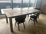 massieve houten tafel, Huis en Inrichting, Tafels | Eettafels, Ophalen, 50 tot 100 cm, Zo goed als nieuw, Vijf personen of meer