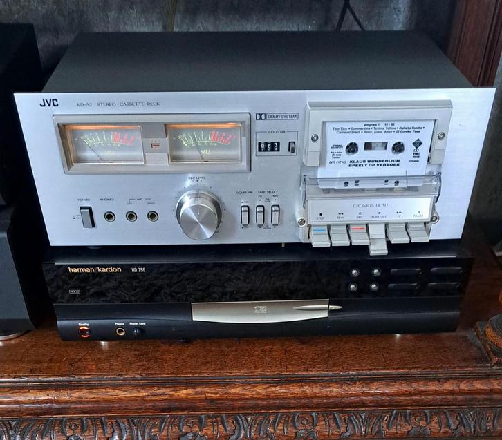 JVC KD-A2 Cassettedeck - Vintage Topstuk!, Audio, Tv en Foto, Cassettedecks, Enkel, JVC, Tape counter, Ophalen of Verzenden