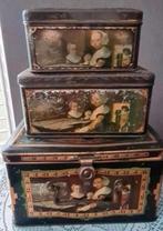 3 identieke antieke blikken wed.J Bekkers en zoon, Verzamelen, Blikken, Ophalen of Verzenden, Gebruikt, Overige