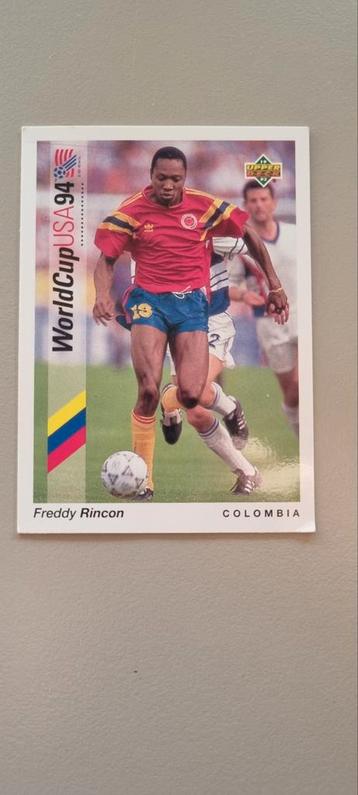 Freddy Rincon Colombia WK USA 1994 Kaart beschikbaar voor biedingen
