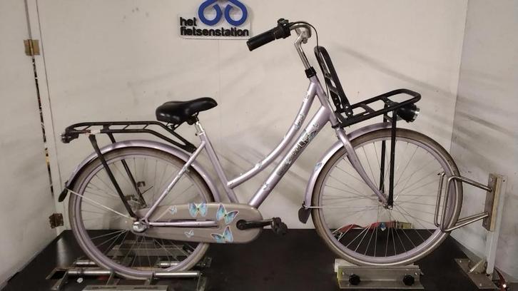 Transportfiets Paars, Fietsen en Brommers, Fietsen | Meisjes, Gebruikt, 26 inch of meer, Versnellingen, Ophalen