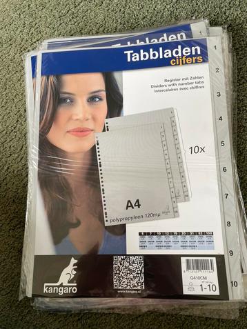 Kangaro tabbladen cijfers 1-10 beschikbaar voor biedingen