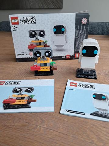 Lego 40619 BrickHeadz Wall-E en Eve - Compleet! beschikbaar voor biedingen