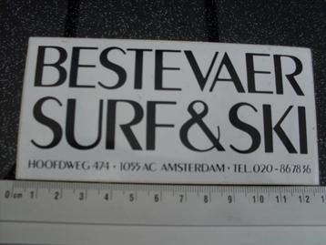 sticker bestevaer surf & ski amsterdam logo beschikbaar voor biedingen