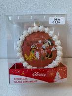 Minnie & pluto glas ornament, Ophalen of Verzenden, Mickey Mouse, Nieuw, Beeldje of Figuurtje