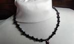 Ketting Robijn Zonnestenen Granatjes ZIlver 925, Sieraden, Tassen en Uiterlijk, Kettingen, Blauw, Nieuw, Ophalen of Verzenden