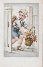 JONGEN HOEDJE JAREN 40 ZEER MOOIE OUDE KAART KH200, Ophalen of Verzenden, 1940 tot 1960, Ongelopen, Kinderen