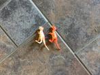 2 dinosauriërs klein rood voor €2,50, Ophalen, Zo goed als nieuw