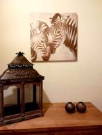 Canvas zebra 50/50 geldrop of mierlo, Overige materialen, Ophalen of Verzenden, Zo goed als nieuw, Grijs