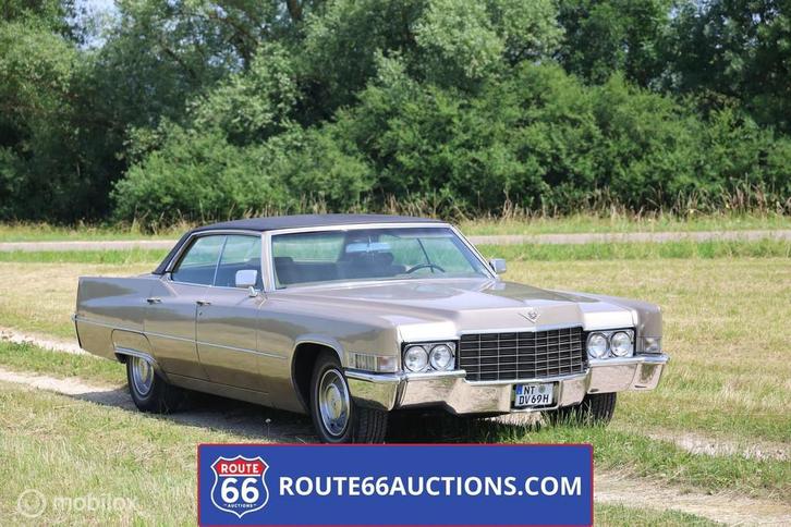 Cadillac DeVille Sedan | 1969 | Route 66 Auctions, Auto's, Oldtimers, Bedrijf, Te koop, Cadillac, Benzine, Overige carrosserieën