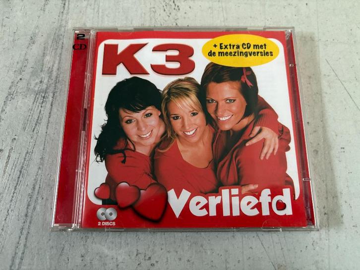 K3 - Verliefd 2CD Meezingversies (Karaoke), Cd's en Dvd's, Cd's | Kinderen en Jeugd, Zo goed als nieuw, Ophalen of Verzenden