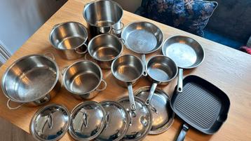 11-delige Pannenset met Grillpan & Deksel beschikbaar voor biedingen