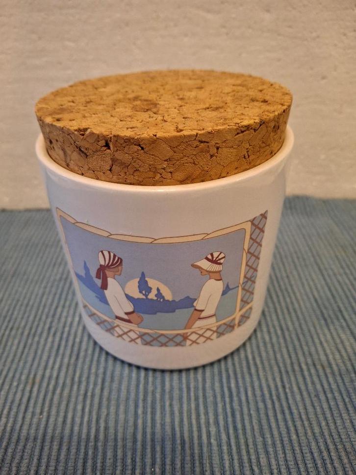 Mooi aardewerk voorraadpotje -  jaren 80 Kronester servies, Antiek en Kunst, Antiek | Servies los, Ophalen of Verzenden