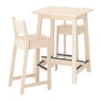 Ikea Norraker bartafel en 2 stoelen, Huis en Inrichting, Ophalen, Zo goed als nieuw