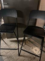 Zwarte Barkrukken - 2 Stuks, Ophalen, Gebruikt, Twee, Zwart