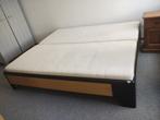 King Size bed, Huis en Inrichting, Slaapkamer | Bedden, 180 cm, Gebruikt, Bruin, Hout