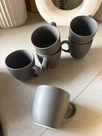 H&M Koffiekopjes - 6 stuks - Donkergrijs, Keramiek, Ophalen of Verzenden, Zo goed als nieuw, Effen