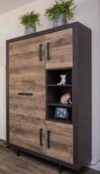 Majestic Bergkast Lamulux Walnoot/Mokka, Ophalen, 25 tot 50 cm, Minder dan 150 cm, 150 tot 200 cm