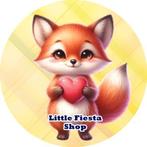 L288 ouwel vosje hart 20x4,7cm eetbare rondjes eetpapier, Ophalen of Verzenden, Nieuw, Cupcakes, Versiering