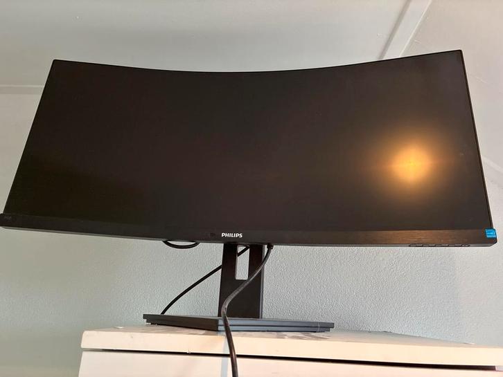 Philips 342B1C Ultrawide Curved beeldscherm - 34 inch, Computers en Software, Monitoren, Gebruikt, 61 t/m 100 Hz, HDMI, Gaming