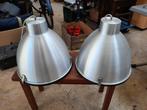 Industriële Aluminium Hanglampen Set, Huis en Inrichting, Lampen | Hanglampen, Ophalen of Verzenden