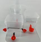 5.5 en 10 liter nieuwe emmers met drinkbakje. Zie tekst., Ophalen, Nieuw, Eten en Drinken