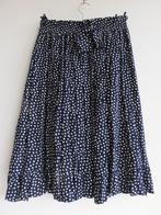 Bardehle donkerblauwe lange rok met witte stippen maat 38, Maat 38/40 (M), Blauw, Ophalen of Verzenden, Zo goed als nieuw