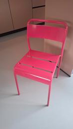 Metalen roze stoel, Huis en Inrichting, Stoelen, Ophalen, Gebruikt, Overige kleuren, Metaal