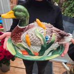EDW brocante porseleinen schaal, terrine, eend, Ophalen of Verzenden